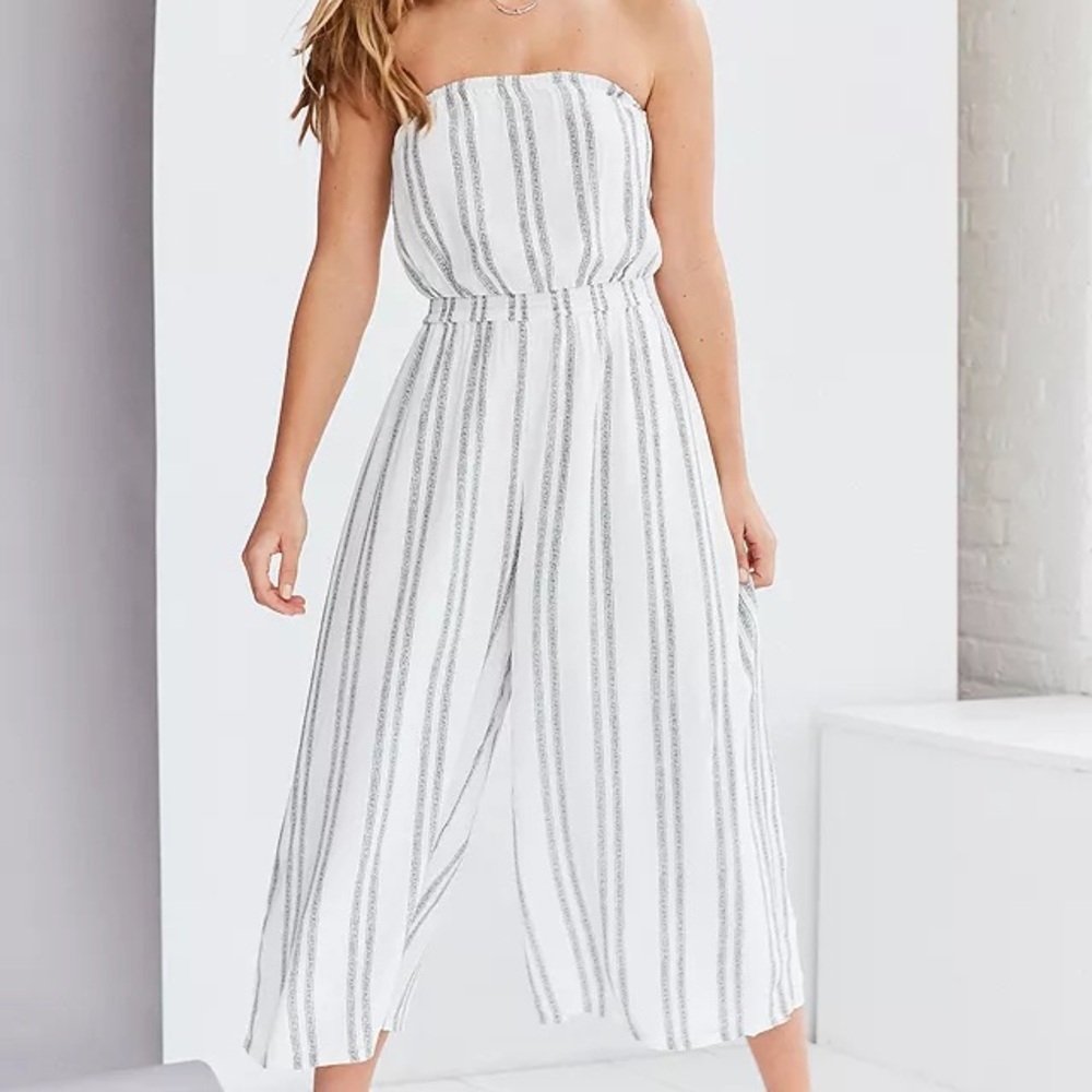 Urban + Outfitters Silence + Noise Jackson Strapless Culotte Jumpsuit